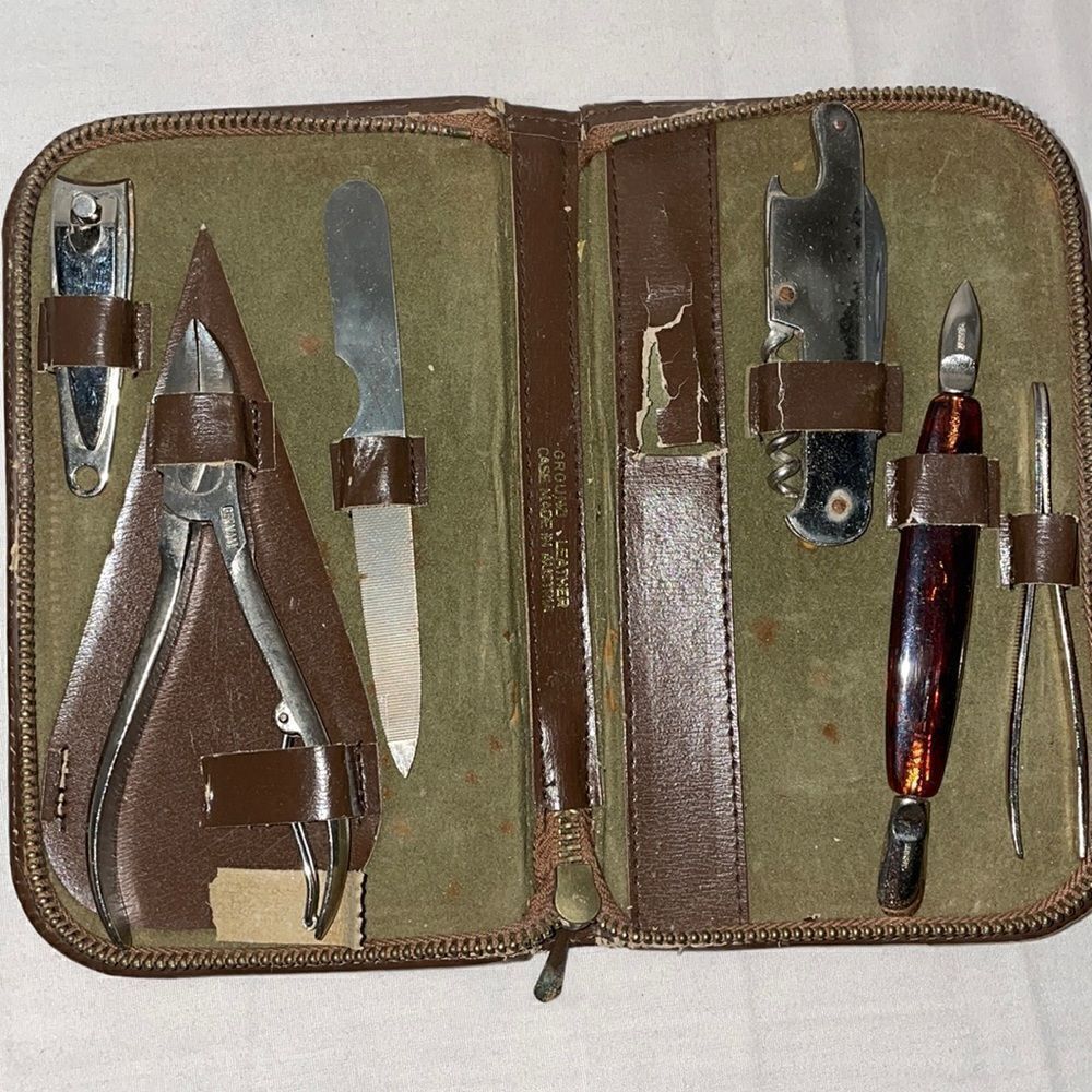 Vintage nail care kit